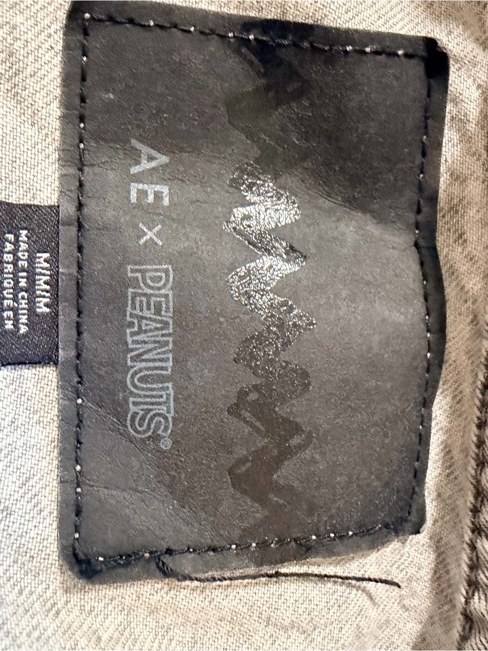 Peanuts Gray Denim Jacket with Snoopy Graphic - Picture 3 of 4
